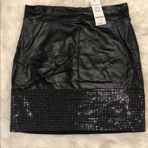 Bebe Faux Leather Skirt